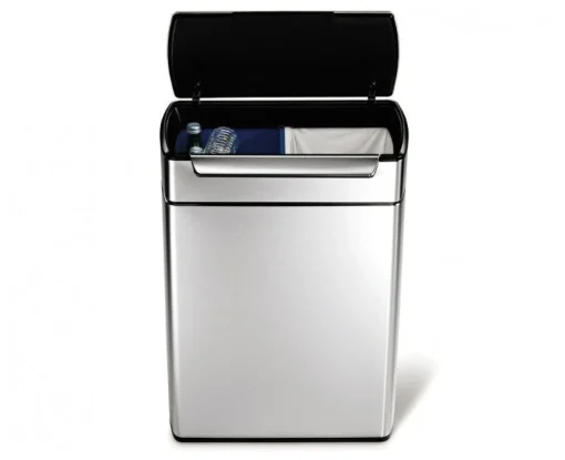 Simplehuman Touch Bar Recycling Kitchen Bin - 48 Litre