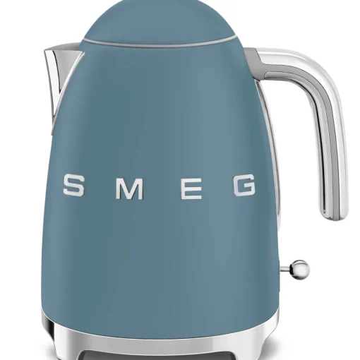 Smeg KLF03 Jug Kettle & 2 Slice TSF01 Toaster Set - Storm Blue