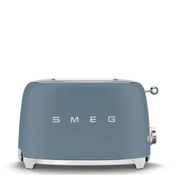 Smeg KLF03 Jug Kettle & 2 Slice TSF01 Toaster Set - Storm Blue