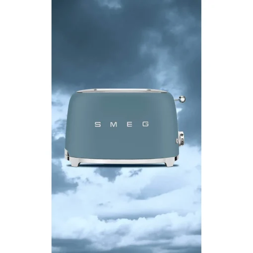 Smeg KLF03 Jug Kettle & 2 Slice TSF01 Toaster Set - Storm Blue