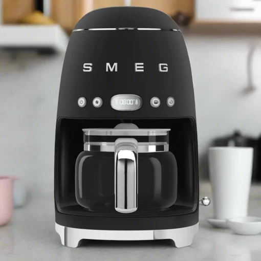 Smeg 50's Style Retro DCF02 Drip Filter Coffee Machine - Matte Black