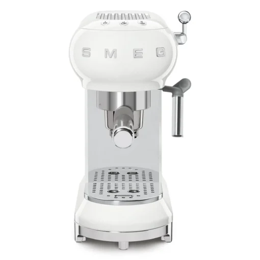 Smeg 50's Style Retro ECF02 Espresso Coffee Machine - White