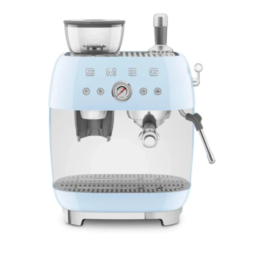 Smeg 50s Style Retro EGF03 Bean-to-Cup Espresso Coffee Machine - Pastel Blue