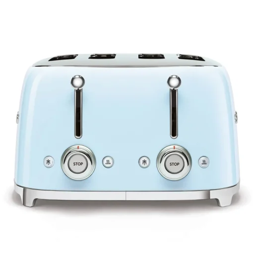 Smeg 50's Style Retro TSF03 4 Slice Toaster - Pastel Blue