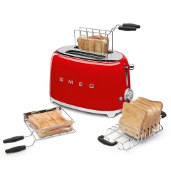 Smeg 50's Style Retro TSF01 2 Slice Toaster - Red