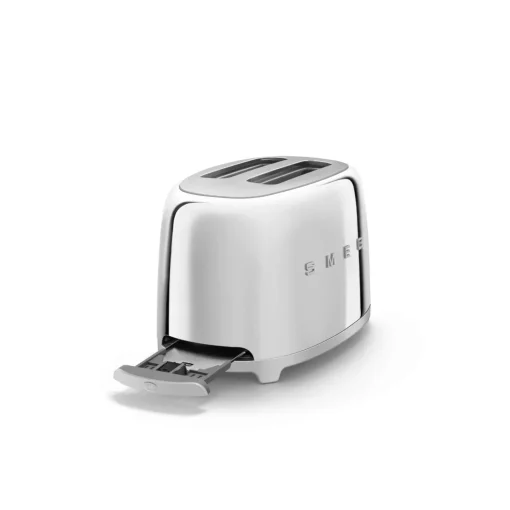 Smeg 50's Style Retro TSF01 2 Slice Toaster - Chrome