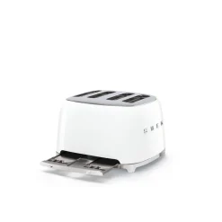 Smeg 50's Style Retro TSF03 4 Slice Toaster - White