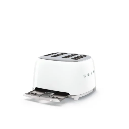 Smeg 50's Style Retro TSF03 4 Slice Toaster - White