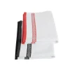 Stow Green 100% Cotton Mayfair Tea Towel - Black or Red