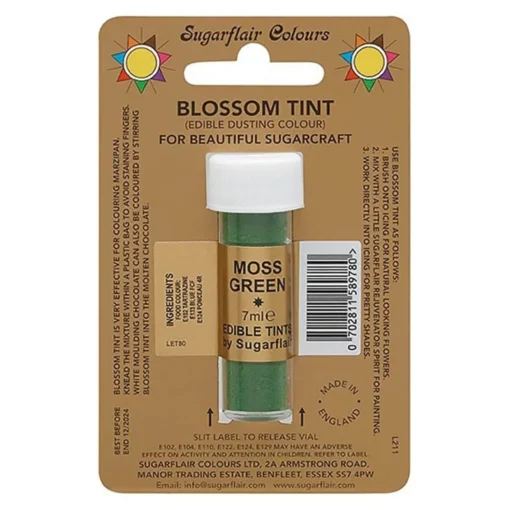 Sugarflair Edible Blossom Tint Dusting - Moss Green