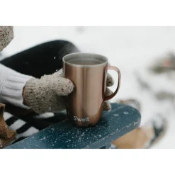 S'well 350ml Travel Mug with Handle - Pyrite