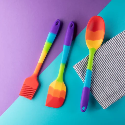 Taylor's Eye Witness Mini Silicone Spoon - Rainbow