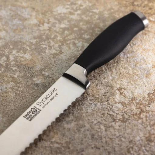 Taylor's Eye Witness Syracuse 20cm Bread Knife - Black