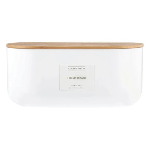 Typhoon Eden Carbon Steel Bread Storage Container - White
