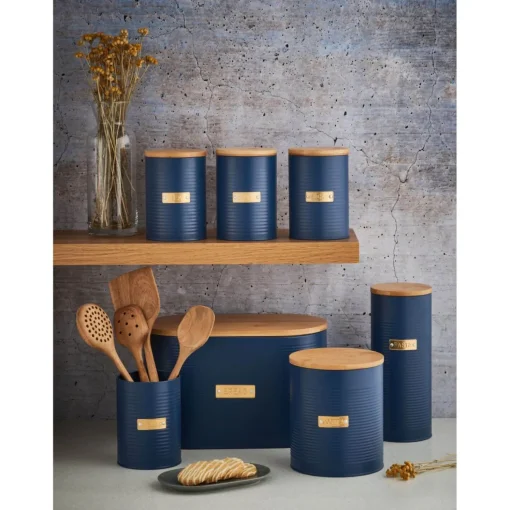 Typhoon Living Bread Bin - Otto Navy