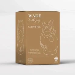 Wade Fish Earthenware 1.2 Litre Gluggle Jug - French Grey