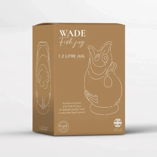 Wade Fish Earthenware 1.2 Litre Gluggle Jug - French Grey