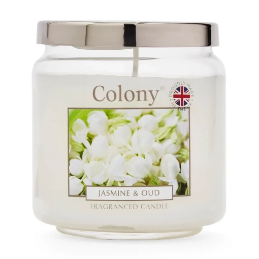 Wax Lyrical Colony Medium Scented Candle Jar - Jasmine & Oud