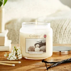 Wax Lyrical Colony Medium Scented Candle Jar - Vanilla & Cashmere