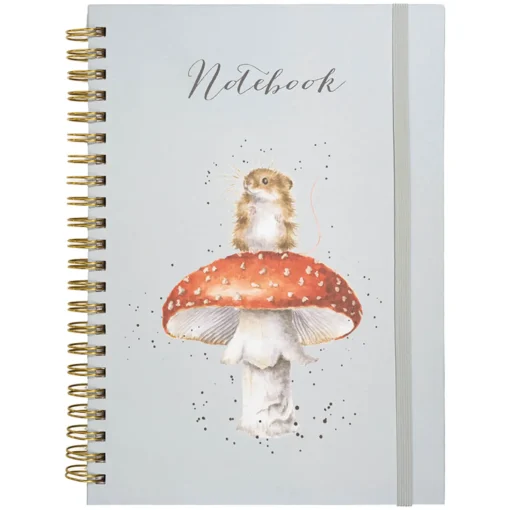 Wrendale Designs by Hannah Dale A4 Spiral Notebook - He's A Fun-Gi Mouse