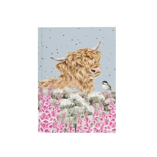 Wrendale Designs by Hannah Dale A6 Notebook - Just For Moo - Highland Cow