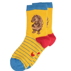 Wrendale Designs By Hannah Dale Childrens 6 to 8½ Bamboo Socks - Dachshund