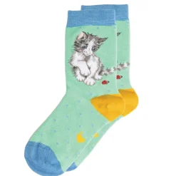 Wrendale Designs By Hannah Dale Childrens 6 to 8½ Bamboo Socks - Ladybird