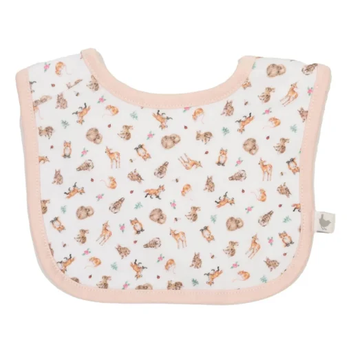 Wrendale Designs by Hannah Dale Little Wren 100% Cotton Bib Gift Set - Little Forest