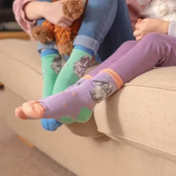 Wrendale Designs By Hannah Dale Childrens 6 to 8½ Bamboo Socks - Rosie Rabbit