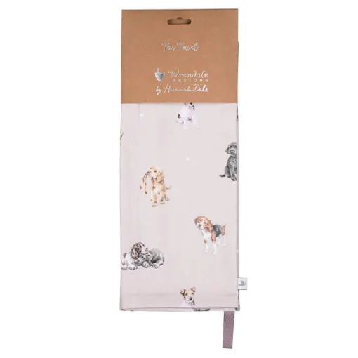 Wrendale Designs by Hannah Dale 100% Cotton Tea Towel - A Dogs Life