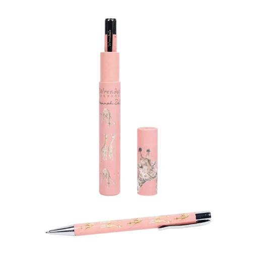 Wrendale Designs by Hannah Dale Pen - Giraffe / Pink
