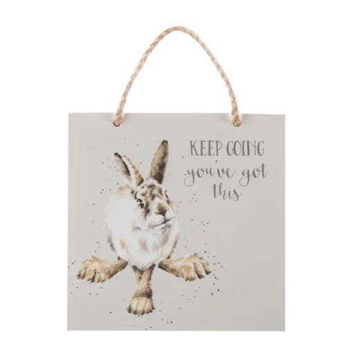 Wrendale Designs Wooden Plaque - Keep Going - You've Got This