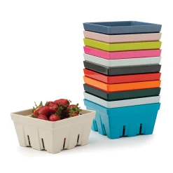 Zeal 15cm Melamine Berry Box & Colander - Rose Pink