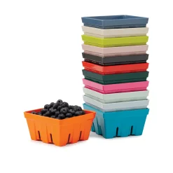 Zeal 12cm Melamine Berry Box & Colander - Provence Blue